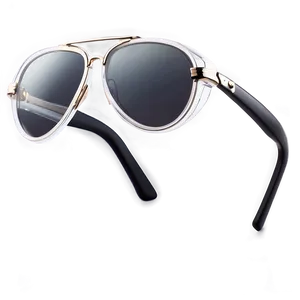 Clear Aviator Sunglasses PNG 06202024