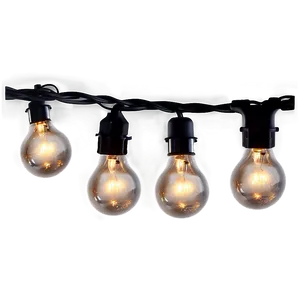 Clear Bulb Christmas String Lights Png 06292024 PNG image