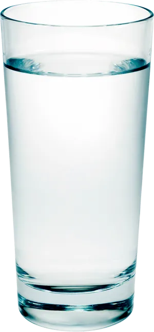 Clear Water Glass Full PNG image