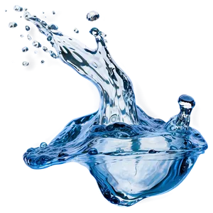 Clear Water Splash PNG Mtg20