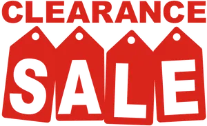 Clearance Sale Red Tag Design