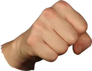 Clenched Fist Black Background PNG