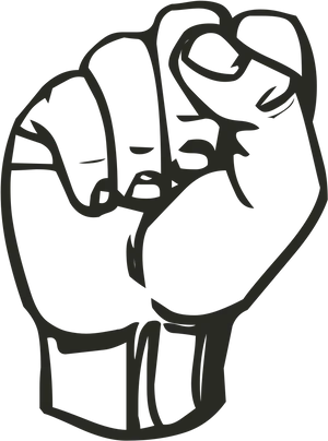 Clenched Fist Graphic PNG