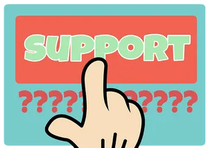 Clickingfor Support Graphic PNG image