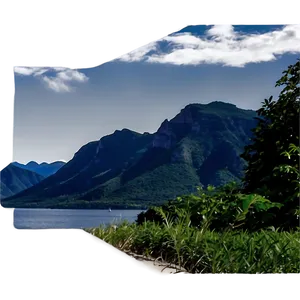 Cliff And Distant Mountains Png 78 PNG image