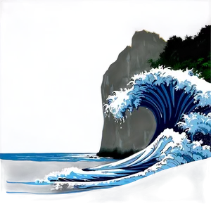 Cliff And Waves Png 99 PNG image