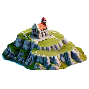 Cliff Side Castle PNG Qnm