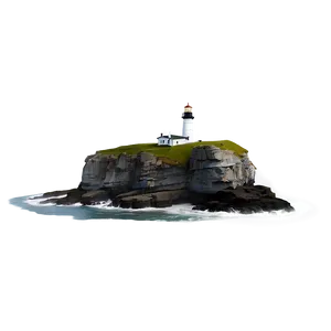 Cliff With Lighthouse PNG 77