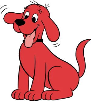 Clifford The Big Red Dog Cartoon PNG image