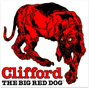 Clifford The Big Red Dog Graphic PNG image