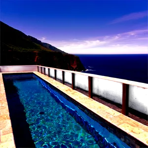 Cliffside Swimming Pool PNG 3
