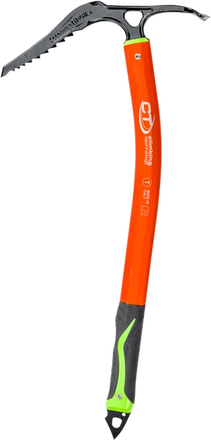 Climbing Axe Orange Handle PNG