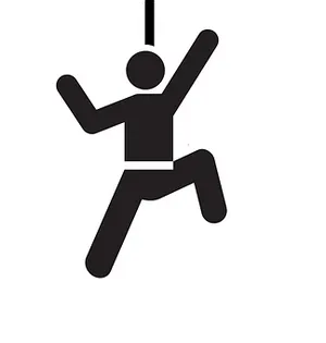 Climbing Silhouette Icon PNG image