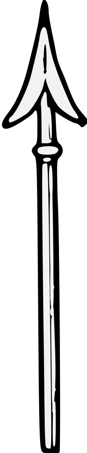 Clipart Black And White Spear, Hd PNG Download PNG