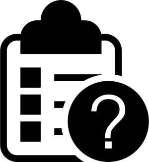 Clipboard Question Mark Icon PNG image