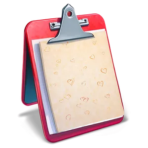 Clipboard With Heart Png Uev85 PNG image