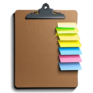 Clipboard With Sticky Notes PNG Fqo29 PNG