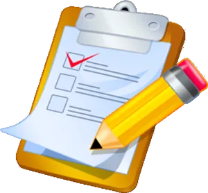 Clipboardand Pencil Icon PNG image