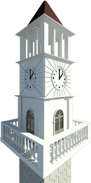 Clock Tower3 D Rendering