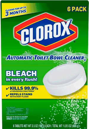 Clorox Automatic Toilet Bowl Cleaner Packaging PNG image