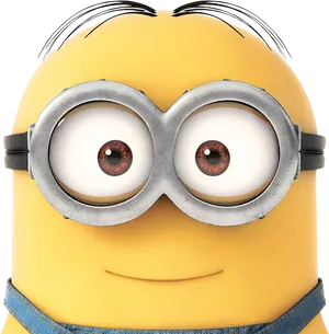 Close Up Minion Goggles PNG image