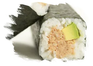 Close Up Sushi Rollwith Avocadoand Tuna