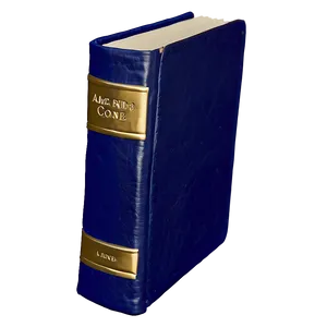 Closed Book With Spine Title PNG 06282024