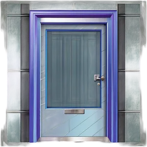 Closed Door In Hallway PNG 06292024