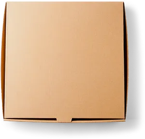 Closed Pizza Box Top View PNG image