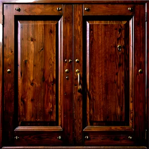 Closed Wooden Door Texture PNG 06292024