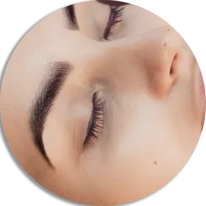 Closeup Beauty Facial Features Eyes Closed PNG image