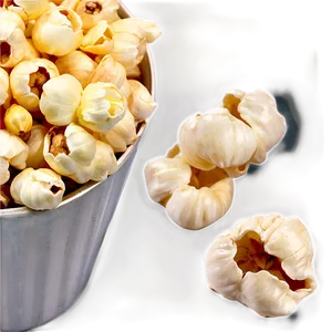Closeup Popcorn Kernel PNG 06292024