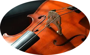 Closeupof Violinand Bow PNG image