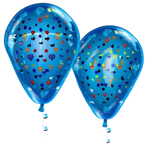 Cloud Blue Balloons PNG 66