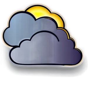 Cloud Border Clipart PNG 05252024