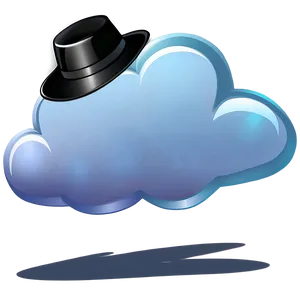 Cloud Cartoon With Hat PNG Xuc PNG