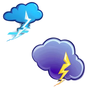 Cloud Cartoon With Lightning Bolt PNG Gwc PNG