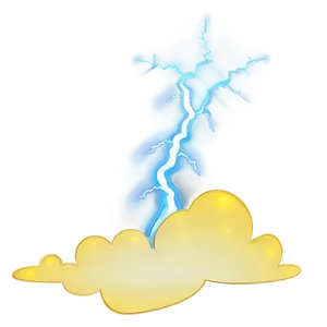 Cloud Cartoon With Lightning Png 06122024 PNG image