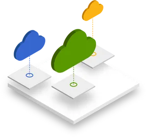 Cloud Computing Platforms Illustration PNG image