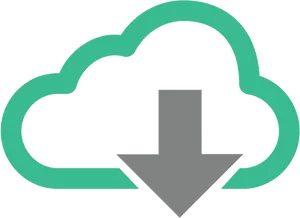 Cloud_ Download_ Icon_ Vector PNG image