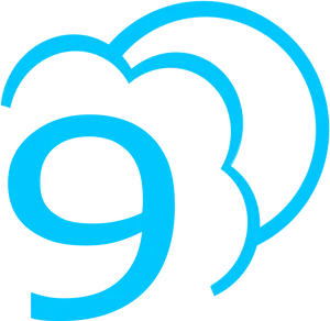 Cloud Logo Design Blue PNG
