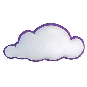 Cloud Outline Emoji PNG Cik