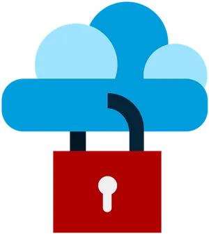 Cloud Security Lock Icon