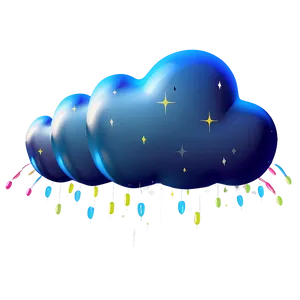 Cloud Shaped Balloon PNG 04302024
