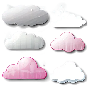 Cloud Shapes Clipart PNG Vmu PNG