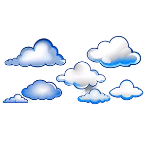 Cloud Shapes Clipart Png Yqn95 PNG image