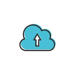 Cloud Upload Icon PNG image