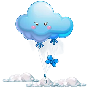 Cloud With Balloons Png 06252024 PNG image