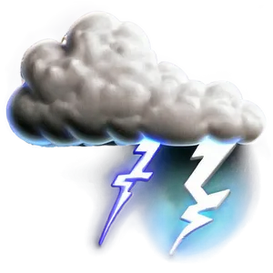 Cloud With Lightning Bolt PNG 52