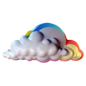 Cloud With Rainbow Clipart Png Wlg31 PNG image